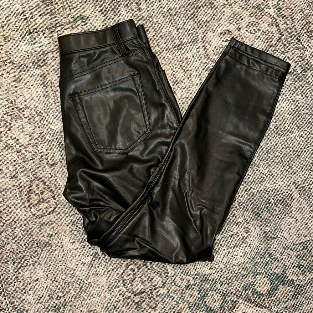 Curve Love The Skinny High Rise Vegan Leather Pants